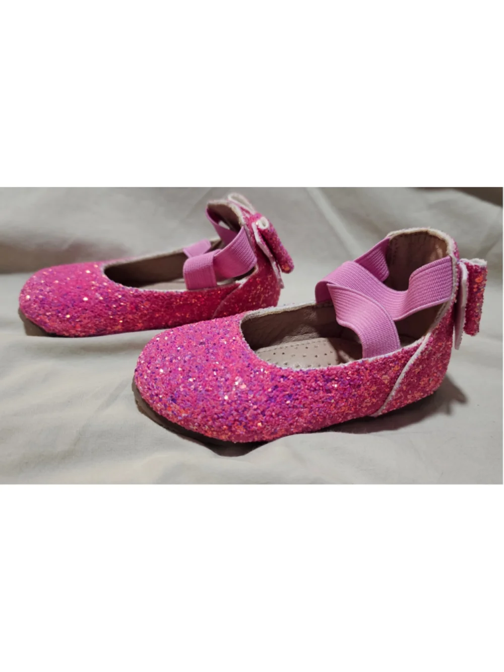 Baby Girl A Bear Co. Pink Glitter Dress Shoes Size 6